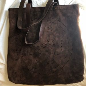 Tory Burch Large Suede Tote